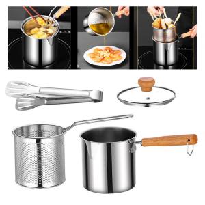 หม้อทอดซูปอเนกประสงค์แบบหนา สำหรับห้องรับประทานอาหาร ปิกนิก ตั้งแคมป์