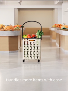 รถเข็นพับได้ ตะกร้ารถเข็นพับได้ 21L/27L/34L หมุน 360 องศา มี 4 ล้อ สามารถขึ้นบันไดได้ พับได้ ตะกร้ารถเข็น สามารถใช้สำหรับการปิคนิค/ช้อปปิ้งซูเปอร์มาร์เก็ต/การขนถ่ายสัมภาระ/เก็บของจิปาถะ รถเข็นตะกร้า รถเข็นจ่ายตลาด อเนกประสงค์ รถเข็นช๊อปปิ้ง