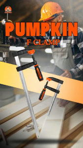 PUMPKIN ปากกาจับชิ้นงาน ตัว F (F Clamp) ขนาด 6 นิ้ว / 8 นิ้ว / 10 นิ้ว / 12 นิ้ว / 16 นิ้ว / 20 นิ้ว / 24 นิ้ว  แรงบีบสูงถึง 270 KG แข็งแรงทนทาน  ของแท้ สินค้าพร้อมส่ง