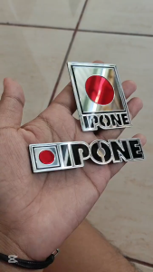 1pcs Stiker Emblem Logo JAPAN Emblem Logo IPONE - bahan akrilik