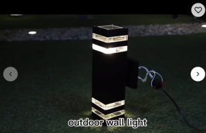 LED Wall Lamp Outdoor Waterproof E27 Replaceable Bulb Wall Lamp Suitable For Gardens Balconies Christmas Decorations