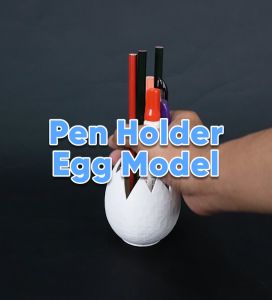 Tempat Pensil Wadah Sendok Sikat Gigi Vas Bunga Unik Bentuk Telur