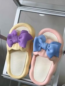 AI-S57 Sendal Korea Pita Karet Rumah Flat Anti Slip Import / Sandal Flat Wanita Motif Pita Sendal Wanita Slop Jelly Kekinian