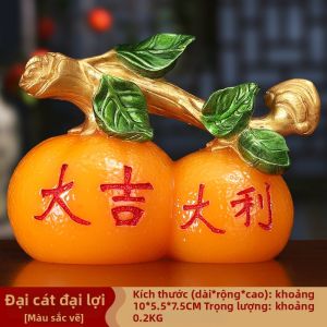 Tượng Táo May Mắn Bằng Resin Màu Mã Não