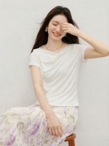HOPESHOW | Gentle White Womens T-shirt Summer New Arrival
