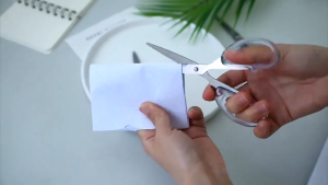 Transparent Scissors Handmade Paper Cutter Home Portable Art Paper Cuttings Knife Office Stationery