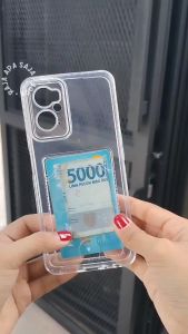 Softcase For REALME 9i Case Card Slot Kartu Casing Silicon Bening Clear Dompet