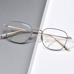 FONEX Pure Titanium Glasses Frame Men 2023 New Women Retro Trendy Design Square Eyeglasses Myopia Optical Eyewear N-015R