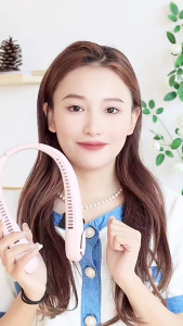 SG【READY STOCK】2025 Style Hanging Neck Fan USB Portable LED Digital Display Leafless Outdoor Sports