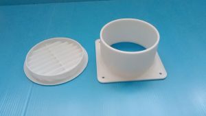 ตะแกรงระบายอากาศขนาด4นิ้ว จำนวน1ชิ้น ใช้สวมกับข้อต่อปลายท่อสีขาวขนาด4นิ้ว