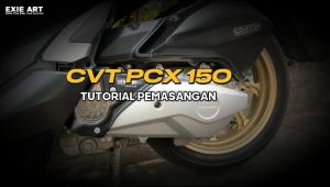Cover CVT Honda PCX 150 Akrilik Transparan Pelindung Cover Motor Exie Art