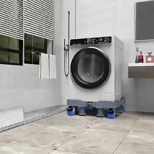 Dasar Universal Tahan Air Dan Tahan Lembab Dapat Disesuaikan Alas Mesin Cuci Kaki Mesin Cuci Anti Geta Roda Kulkas Dudukan Kulkas