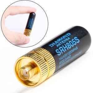 SRH805S SMA-F Female Dual Band Antenna Walkie Talkie Signal Enhence Antenna Mini High Gain Antenna for Baofeng BF-888S UV-5R UV-82 UV-13 21 17 Pro Radio
