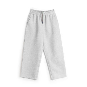 MADEN | American Retro Gray Heavyweight Straight Cuffed Casual Pants