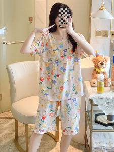 KASIHAN | Anti-bulge New Style Large Size Cotton Silk Sleepwear Set