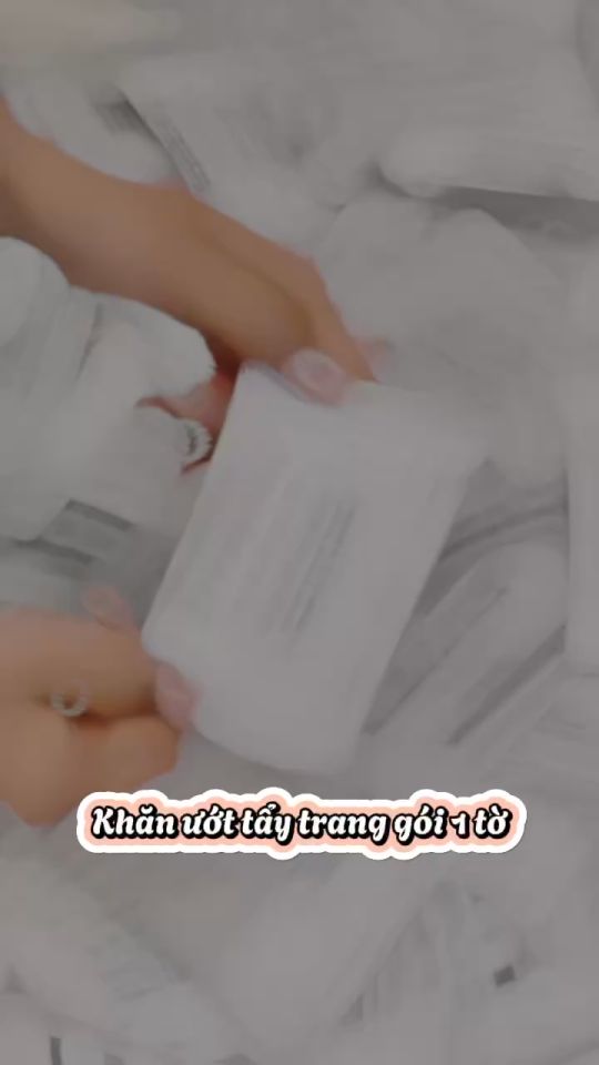 [GIFT 05]  COMBO 05 GÓI KHĂN TẨY TRANG NHANH 1 TỜ