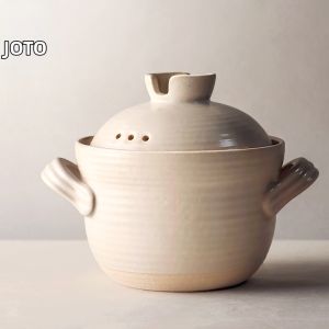 JOTO | Japanese Double Lid Ceramic Pot Stewpot