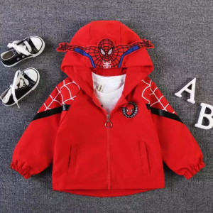 เสื้อกันหนาวเด็ก เสื้อแขนยาวเด็ก ซิปหน้า มีฮู้ด size 100-150 สำหรับเด็ก 2-8 ปี V129 *ส่งจากไทย