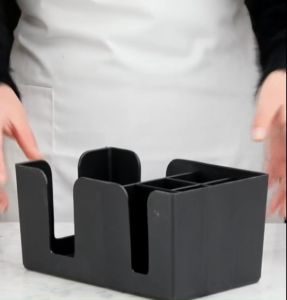 Multi-function Storage Organizer- Removable Cup Straw Tissue Lid Holder Storage l Organizer Paper Cup Dispenser