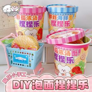 Đồ Chơi Ăn Miếng Sợi Phở DIY Sáng Tạo Giảm Căng Thẳng Đồ Chơi Nấu Ăn Cho Trẻ Em Không Cần Cắt Chất Liệu Thực Tế