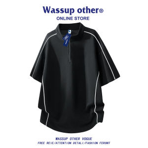 Half-Zip Loose Fit T-shirt Shorts Set