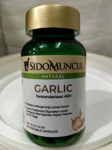 SIDOMUNCUL NATURAL GARLIC 30 VEGGIE CAPSULES