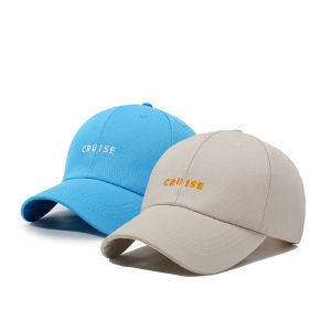 American Retro Big Head Baseball Cap Suitable for Big Faces Summer Wide Brim Soft Top Peaked Cap Mens Letter Face Small Mountaineering Outdoor Sports