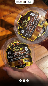 DARK CHOCOLATE 90% CUP 100 GRAM - KAMPUNG COKLAT BLITAR