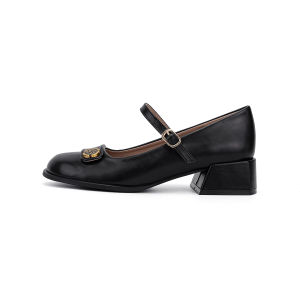 Wide Toe High Heel Mary Jane Shoes
