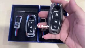 Casing Metal Elegant Kunci Remote Nissan Livina 3 Tombol