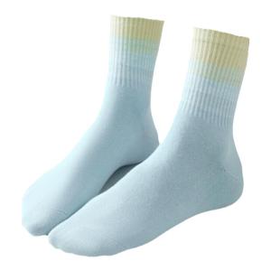 Miiow | Cat Woman Gradient Color Antibacterial Sweat Absorbent Breathable Mid-Calf Socks For Women Popular Internet Model All Seasons