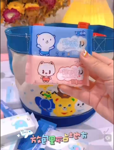 Mini Portable Wet Wipes Individual Bags Student Kids Suitable Pocket Wipes 8packs/carry Wet Cleaning Wipes