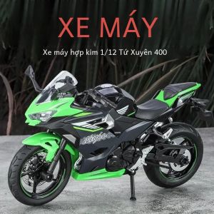 Mô Hình Xe Máy Kawasaki Tỷ Lệ 1:12 Đúc Kim Loại Có Hiệu Ứng Âm Thanh & Ánh Sáng Chi Tiết Chân Thực Dành Cho Trẻ Em & Người Yêu Xe Máy
