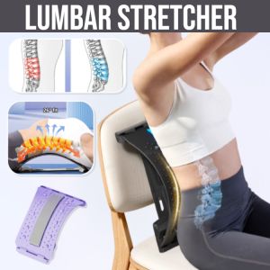 Magnetic Therapy Acupuncture Massage Lumbar Stretcher Back Stretch Equipment Massager Relieve Back Pain Posture Corrector