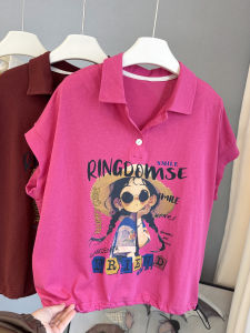 LIYANGANG | Cute Cartoon Print Short Sleeve T Shirt Women Casual