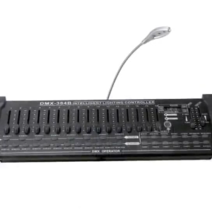384 Channel DMX 384B Intelligent Light Console DMX512 Par Light Controller Equipped with Gooseneck Light Professional Lighting Desk for Disco DJ Club