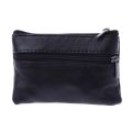 Men Women Card Coin Key Soft Holder Zip Leather Wallet Pouch Bag Purse Gift New Fashion Black Mini Coin Holders. 