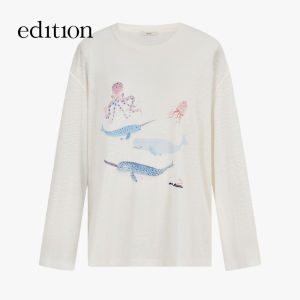 edition | Summer New Printed Linen Long-sleeve T-shirt