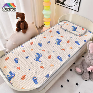 Baby ice silk latex bed mat Tatami mattress protector Anti-Slip Mattress Pad newborn stroller mat kindergarten summer nap bed mat childrens latex mat feel cool