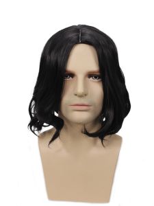 Phụ Kiện Trang Phục Cosplay Harry Potter Half Blood Prince Severus Snape Tóc Ngắn Xoăn Đen Trung Tính Hàng Hóa Sẵn Có