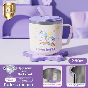 XIAOCHUSHU | Kids Stainless Steel Mug Measurement Mark