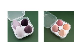 4pcs/box Makeup Sponge Beauty Cosmetic Sponge For Foundation Beauty Egg with box Powder Puff Set