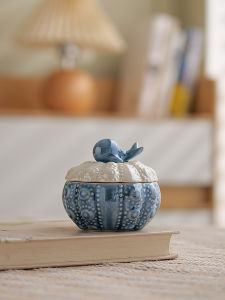 FENGBAI | Ceramic Blue Whale Jewelry Storage Box