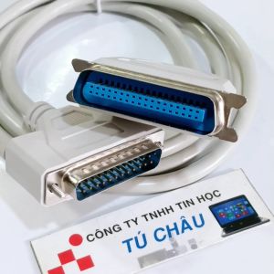 Cáp máy in Parallel (LPT) dài 1.5m / Chuẩn Com 25 Kim (DB25M) ra Parallel (LPT)