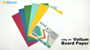 Officom Morocco Board – 10pcs White & Blue 230gsm Thick Paper 216x330mm