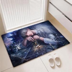 Fantasy Game L-Love and Deepspace Floor Mat Soft Thickened Flannel Door Mat Non-Slip Living Room Rug Home Decor