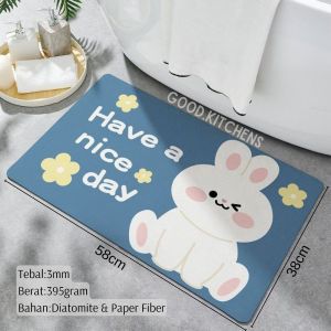 G223 KESET KAKI KAMAR MANDI ANTI SLIP KARPET RUMAH DAPUR ANTI LICIN CEPAT MENYERAP