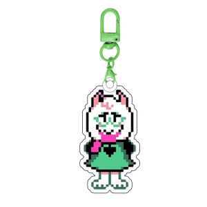 Bandai | for Deltarune Game Ralsei Noelle Kris Susie Holiday Berdly Acrylic Keychain Backpack Pendant Exquisite Ornament Festival Gift