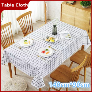 Table Cloth Dinner Cloths Luxury Waterproof Stretch Logo Throw White Rectangle Nordic Tablecloth