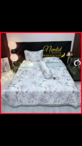 🌆ĐẲNG CẤP LYOCELL 120S🌆Trọn Bộ Ga Gối 5 Món Lyocell 120s Cao Cấp Hàng Nhập Chăn Bông Lông Vũ Mềm Mịn